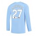 Manchester City Matheus Nunes #27 Voetbalkleding Thuisshirt 2023-24 Lange Mouwen